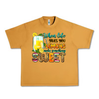 Peanut Butter when life gives you lemons make someting sweet Urban Heavy Tee - Zillion Design Studio