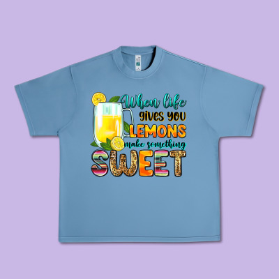 When Life Gives You Lemons Make Someting Sweet Urban Heavy Tee Designed By Zillion Design Studio