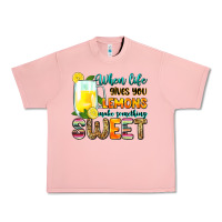 Salmon when life gives you lemons make someting sweet Urban Heavy Tee - Zillion Design Studio