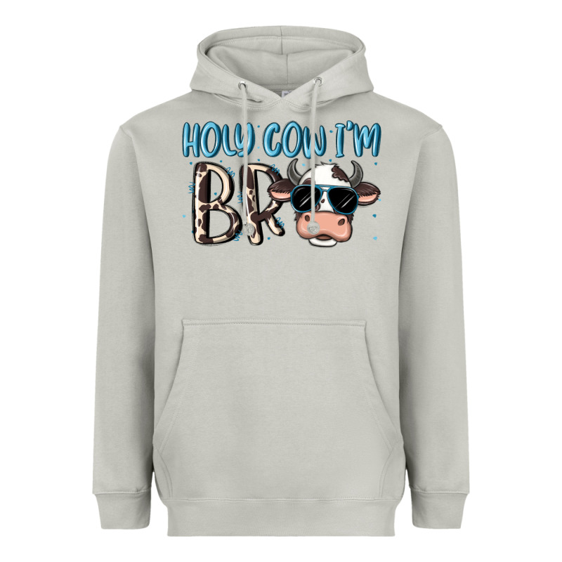 Holy Cow I'm Bro Heavyweight Hoodie by MaliasSmallBusiness | Teevron