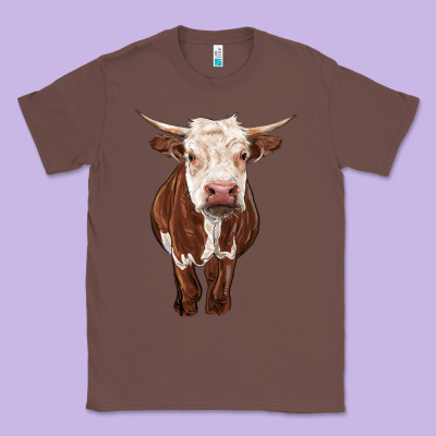 Hereford Cow Classic Tee Designed By Ranaportraitstore