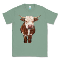 Sage hereford cow Classic Tee - RanaPortraitStore