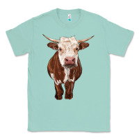 Seafoam hereford cow Classic Tee - RanaPortraitStore