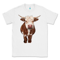 White hereford cow Classic Tee - RanaPortraitStore