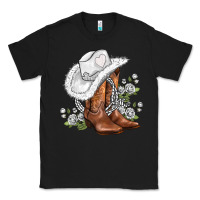 Black white  cowgirl  and roses Classic Tee - AdoDesignShop