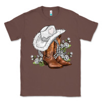 Chestnut white  cowgirl  and roses Classic Tee - AdoDesignShop