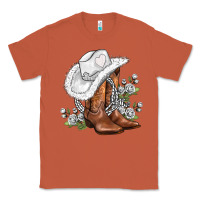 Copper white  cowgirl  and roses Classic Tee - AdoDesignShop