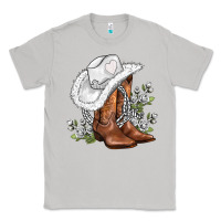 Moon Dust white  cowgirl  and roses Classic Tee - AdoDesignShop