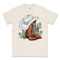 Natural white  cowgirl  and roses Classic Tee - AdoDesignShop