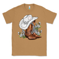 Toasted Coconut white  cowgirl  and roses Classic Tee - AdoDesignShop