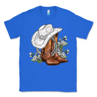 True Royal white  cowgirl  and roses Classic Tee - AdoDesignShop