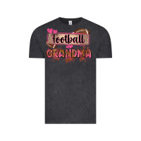 Vintage Black football grandma with leopard Vintage Tee - Zillion Design Studio