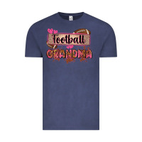 Vintage Denim football grandma with leopard Vintage Tee - Zillion Design Studio