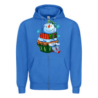 True Royal snowman cupcake Zipper Hoodie - AdoDesignShop