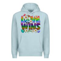 Blue Mist Pride LGBTQ+ Love Wins Premium Hoodie - BundleAndBundleShop