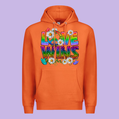 Pride Lgbtq+ Love Wins Premium Hoodie Designed By Bundleandbundleshop
