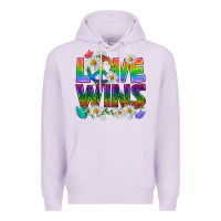 Lilac Pride LGBTQ+ Love Wins Premium Hoodie - BundleAndBundleShop