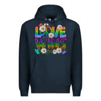 Navy Pride LGBTQ+ Love Wins Premium Hoodie - BundleAndBundleShop