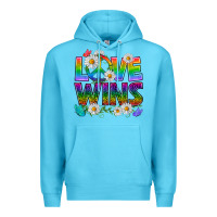 Ocean Blue Pride LGBTQ+ Love Wins Premium Hoodie - BundleAndBundleShop