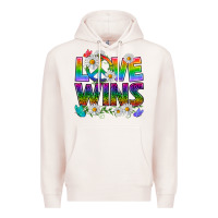 Pale Pink Pride LGBTQ+ Love Wins Premium Hoodie - BundleAndBundleShop