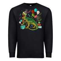 Black party t rex Premium Sweatshirt - MaliasSmallBusiness