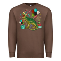 Chestnut party t rex Premium Sweatshirt - MaliasSmallBusiness