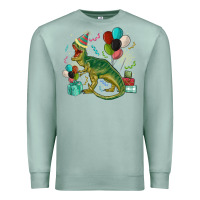 Seafoam party t rex Premium Sweatshirt - MaliasSmallBusiness