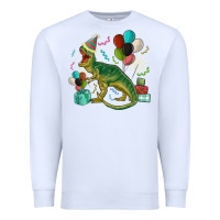 White party t rex Premium Sweatshirt - MaliasSmallBusiness
