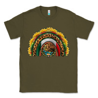 Army Green mexico sunflower rainbow Classic Tee - HRA Design Shop