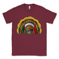 Burgundy mexico sunflower rainbow Classic Tee - HRA Design Shop