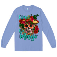 Cinco De Mayo Skull Long Sleeve Tee | Teevron