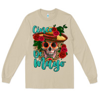 Mushroom cinco de mayo skull Long Sleeve Tee - HRA Design Shop