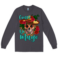 Smoke cinco de mayo skull Long Sleeve Tee - HRA Design Shop