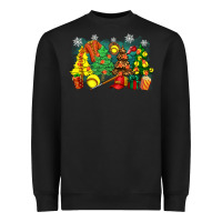 Black christmas trees with softball Heavyweight Sweatshirt - Zillion Design Studio