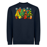 Navy christmas trees with softball Heavyweight Sweatshirt - Zillion Design Studio