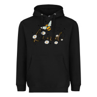 Black bee kind Heavyweight Hoodie - MaliasSmallBusiness