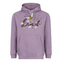 Lavender bee kind Heavyweight Hoodie - MaliasSmallBusiness