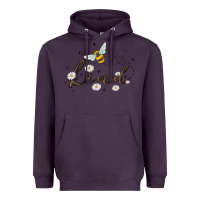 Plum bee kind Heavyweight Hoodie - MaliasSmallBusiness