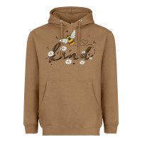 Toasted Coconut bee kind Heavyweight Hoodie - MaliasSmallBusiness