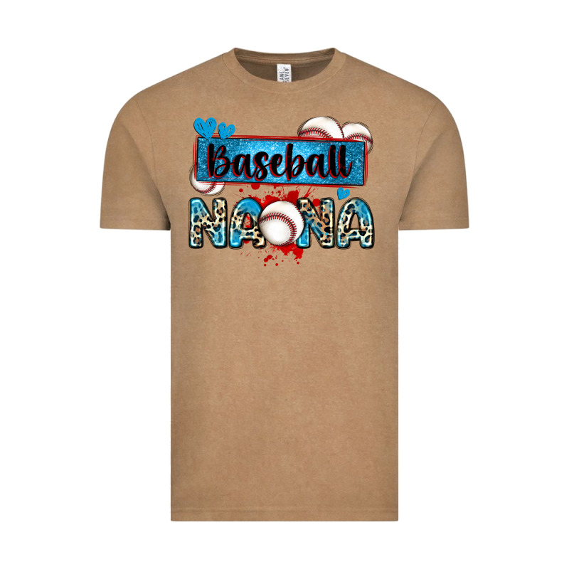 Baseball Nana With Leopard Vintage Tee by Zillion Design Studio | Teevron
