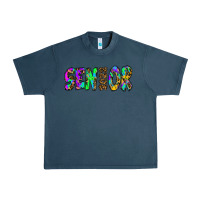 Midnight Navy senior 2022 tie die leopard Urban Heavy Tee - RanaPortraitStore