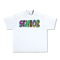 White senior 2022 tie die leopard Urban Heavy Tee - RanaPortraitStore
