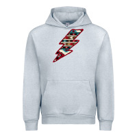 Heather Grey Western Aztec Pattern Lightning Urban Hoodie - Bettercallsaul