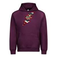 Mauve Wine Western Aztec Pattern Lightning Urban Hoodie - Bettercallsaul