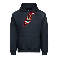 Navy Western Aztec Pattern Lightning Urban Hoodie - Bettercallsaul
