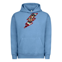 Pigment Pebble Blue Western Aztec Pattern Lightning Urban Hoodie - Bettercallsaul