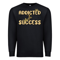 Black addicted to success Premium Sweatshirt - MaliasSmallBusiness