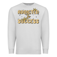 Dove Grey addicted to success Premium Sweatshirt - MaliasSmallBusiness