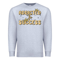 Heather Grey addicted to success Premium Sweatshirt - MaliasSmallBusiness