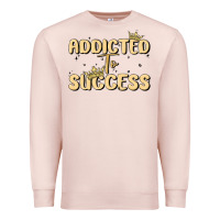 Pale Pink addicted to success Premium Sweatshirt - MaliasSmallBusiness
